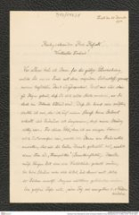 Nachlass Franz Steindachner, Brief von Eduard Graeffe an Franz Steindachner (21.12.1900), Inv.Nr. 173.28, Seite 1